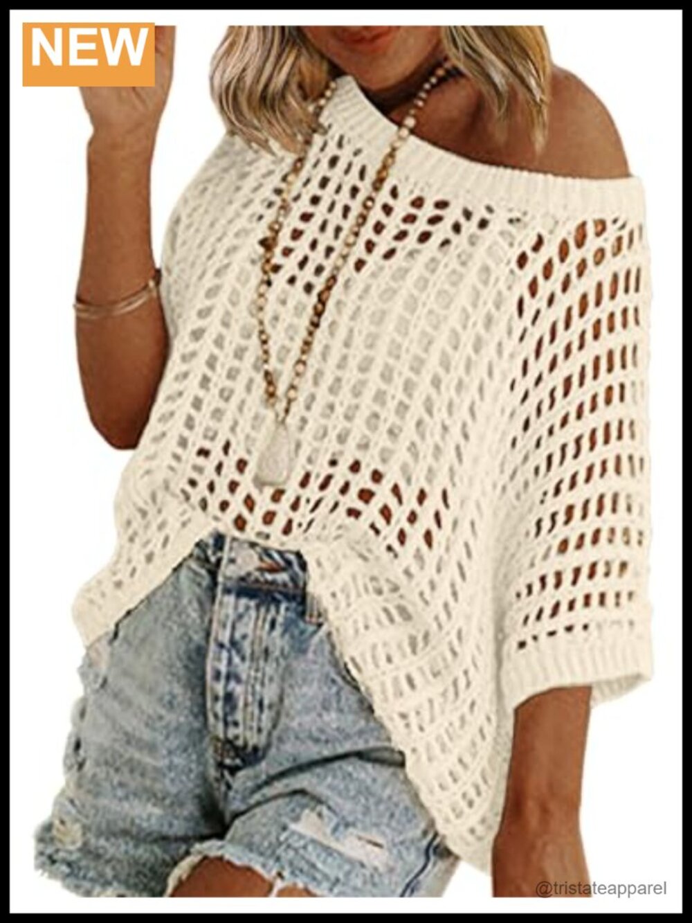 Crochet Short Sleeve Sweater Lightweight Summer Beach Cover Up Loose Knit Top